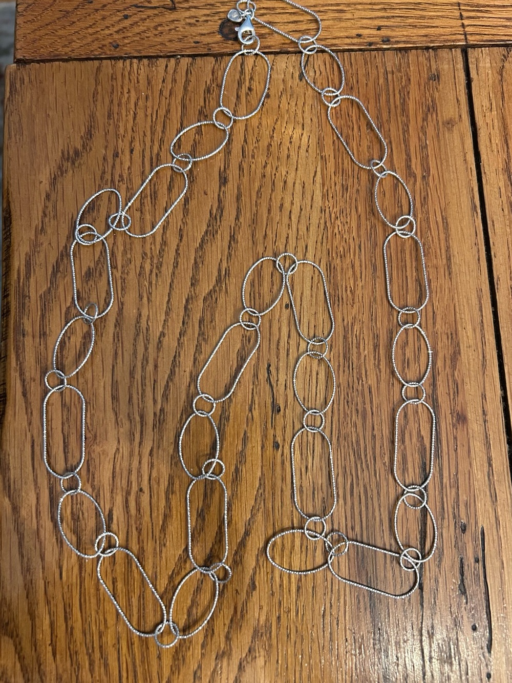 Silpada Sterling Silver Open Link Necklace 36”